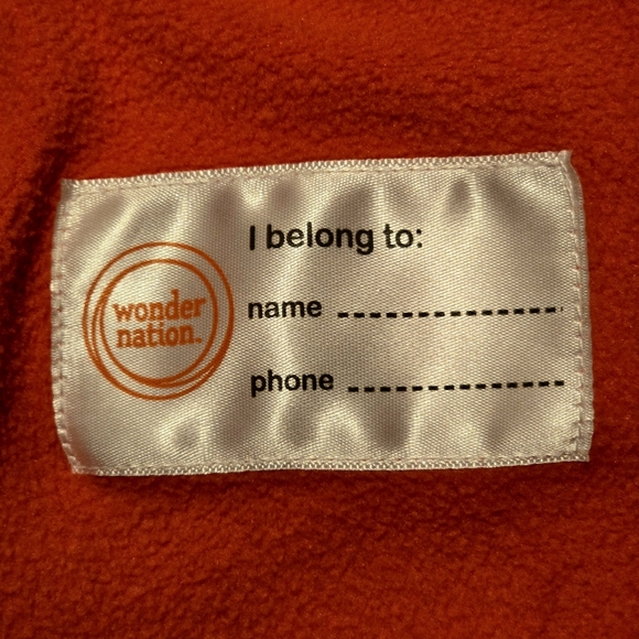 🔵 ☆ NWOT ☆ Wonder Nation Toddler Dino Print Bubble Jacket 2T Orange Grey - Picture 11 of 14